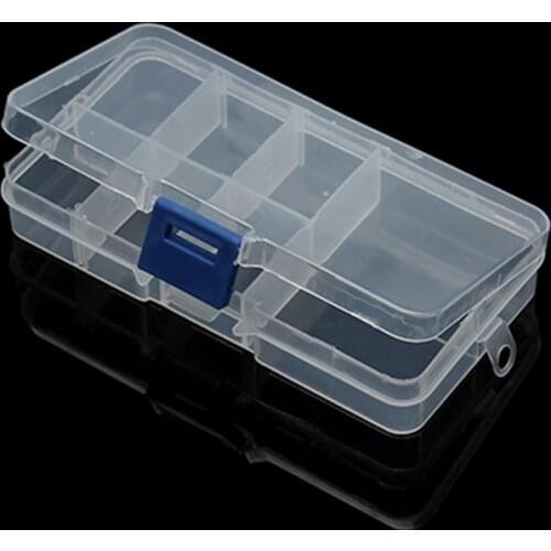 LOULEUR 7 Slots ( Adjustable) Plastic Jewelry Tool Box Storage Case Craft Organizer Beads Diy Jewelry Making Packaging Box