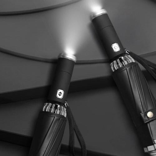 New Design 12 Bone LED Folding Umbrella Large Men’s Business Automatic Umbrellas Car Rain Women Gift Parasol Inverted Paraguas