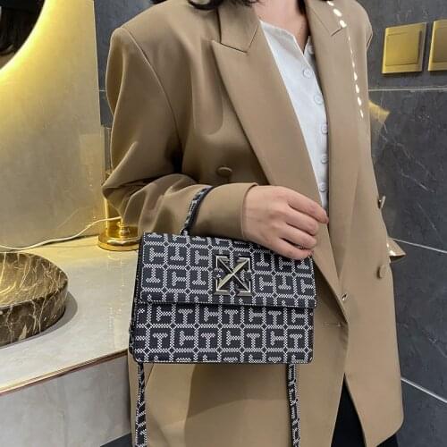 Personality Design Print Exquisite Female Flap Sling Bag Crossbody All Match OL Commute Casual Shoulder Bags for Women 2020