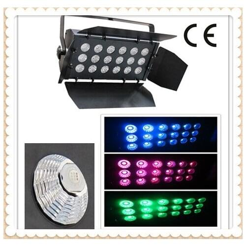 Super bright 18pcsx20w RGB 3IN1 LED wall wash light distinctive lens led wash stage lighting effect for backgroup dmx512 dj bar