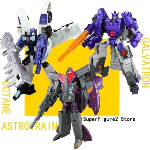 Transformation TKR Asia Limited Japanese classic G ALVATRON-OCTANE-A STROTRAIN 3 suit Action Figure Toys