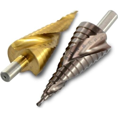 Triangular handle HSS co M35 pagoda bit Stepp cone cutter drill bit chamfer cutter stainless steel drill holes opener perforator