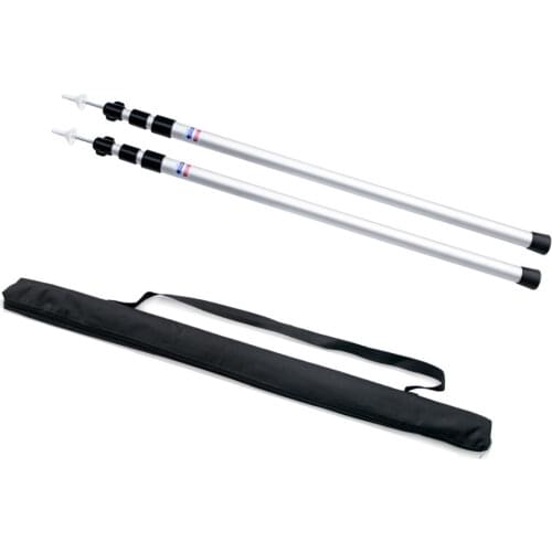 Outdoor Camping Tent Pole Thicken Aluminum Alloy Adjustable Tent Support Rods Hiking Backpacking Beach Shelter Tarp Awning Pole