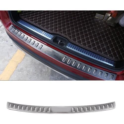 For Mercedes Benz GLC Class 2015 2016 2017 Stainless Rear Bumper outside Sill Plate Protector Cover Trim