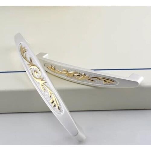 High grade zinc alloy kitchen bedside cupboard handles Bookcase solid hardware handles Drawer cabinet wardrobe pulls handle 96mm