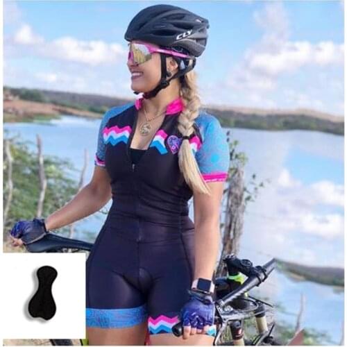 2021 New Shipping Cycling Jersey Suit Short-Sleeved MTB Jumpsuit Ladies Racing Suit Black Jumpsuit Breathable And Quick-Drying