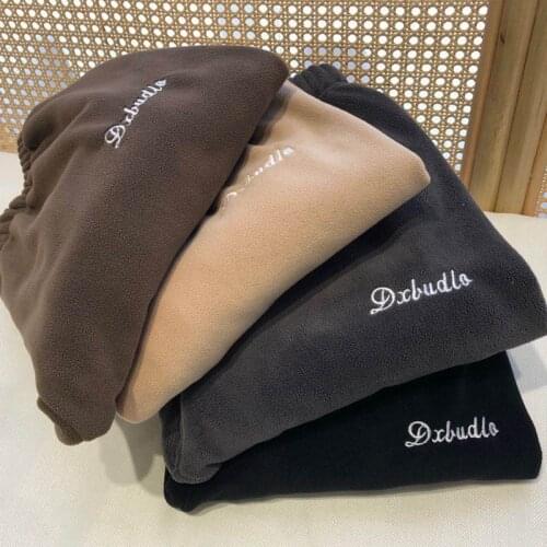 2020 Winter Women Harem Pants Gym Sweatpants Solid Thick Warm Female Casual Pants Women Sport Running Workout Trousers NS4693