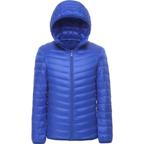 Winter Fashion Brand Ultralight Duck Down Jacket Mens Hooded Streetwear Light Feather Coat Waterproof Warm Mens Clothing M-5XL