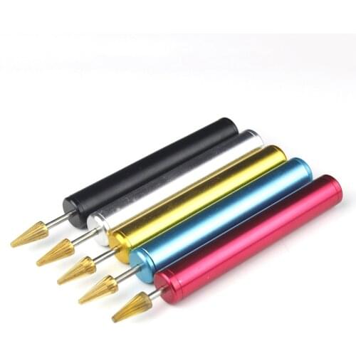 1 x Leather Edge Oil Painting Pen Edge Dye Roller Pin Applicator Brass Head Top Easy Clean Leathercraft Tools 5 colors available