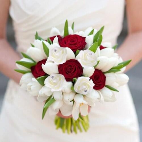 10/20/30/50pcs 5cm Artificial Foam Rose With Diamond Fake Flower Wedding Bride Bouquet For Home Party Decor Supplies DIY Garland