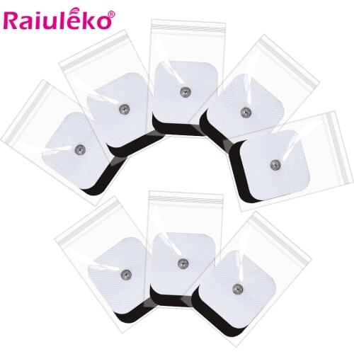 10pcs/20PCS White Electrode Pads Replacement for Tens Massagers Machine Muscle Stimulator Electric Digital Massager 4*4cm
