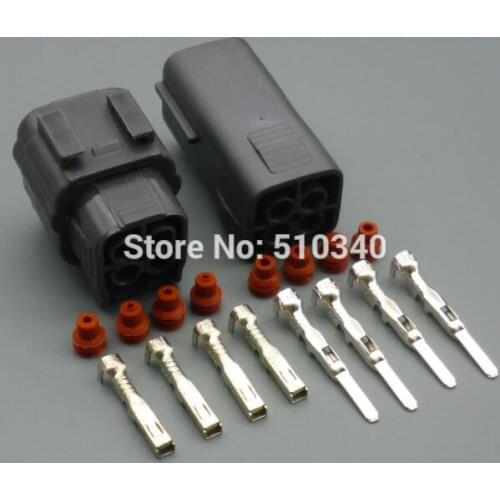 1set 4 pin male female Oxygen sensor connector plug-in connector with waterproof car terminal
