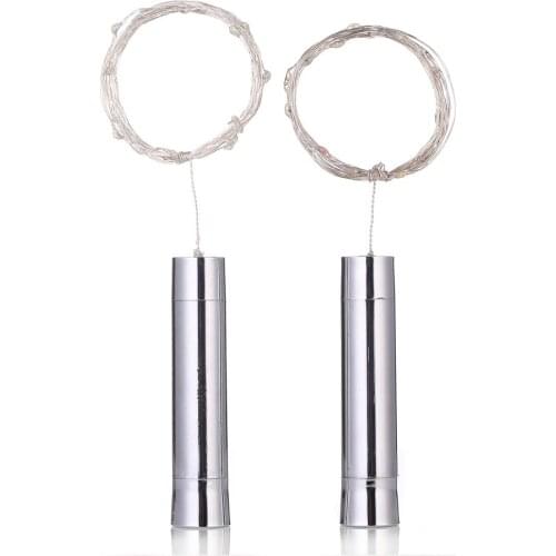 5 Led, 20 LED metal bottle plugs copper string light wine bottle plugs decoration festival holiday led light without battary