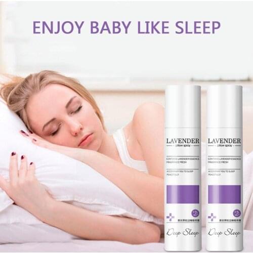 80ML Best Aromatherapy Calm Deep Sleep Mist Pillow Lavender Lavender Spray with Spray Oils Therapy Essential Insomnia Sleep J8T5