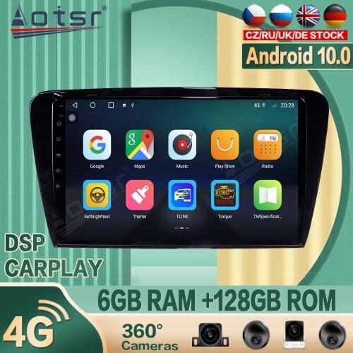 For Skoda Octavia 2013+ Android Car radio Player GPS Navigation 360 camera Auto Stereo Multimedia Video Headunit DSP carplay 4G