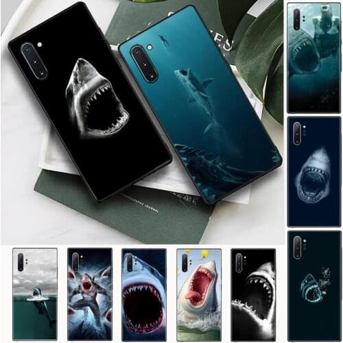 Ferocious art shark Phone Cases For Samsung Galaxy S8 S9 S10 Plus S10E Note 3 4 5 6 7 8 9 10 Pro Lite cover