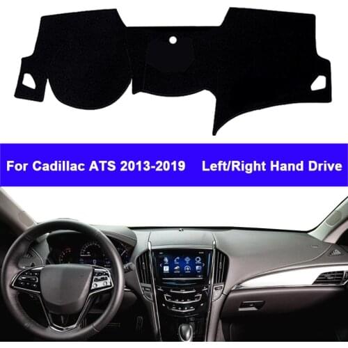 Auto Car Dashboard Cover DashMat Carpet Cape For Cadillac ATS 2013 - 2019 Center Console Protector Sun-Shade Non-Slip 2018 2017