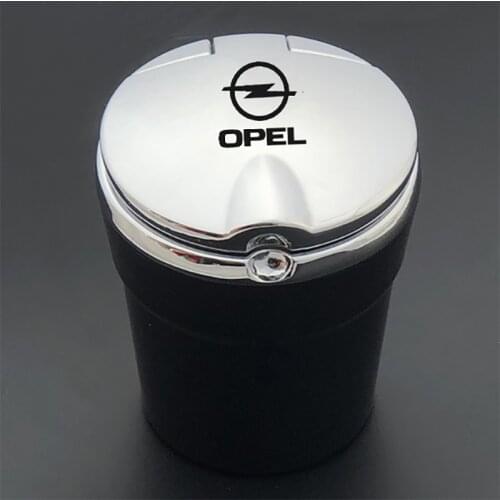 For OPEL Vauxhall Astra Car Ashtray Creative Personality Multi-function Car With Light Ashtray With Lid Car Ashtray Accessories