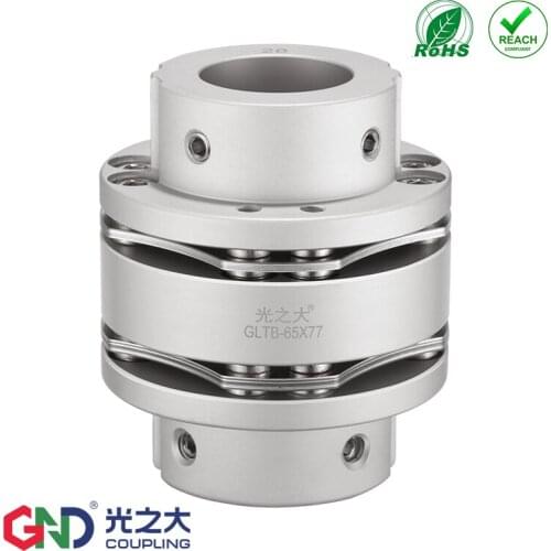 GLTB 8 Screws High Rigidity Stepped Double Diaphragm Keyway Series shaft coupling