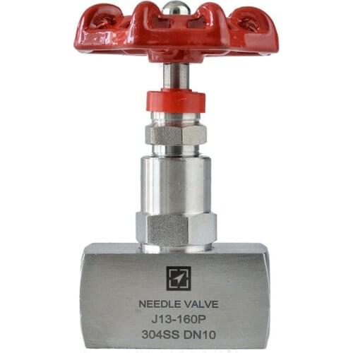 1/4" 3/8" 1/2" High Pressure Needle Globe Valve J13-160P Stainless Steel BSP Internal Thread Needle Valve