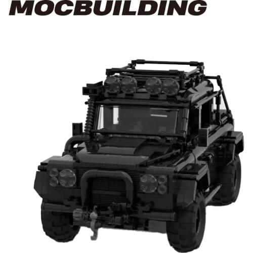 New SUV Land Rover Defender SVX Spectre MOC Off-road Vehicle Car Model Building Blocks Assembly Bricks Kids Toys Christmas Gifts