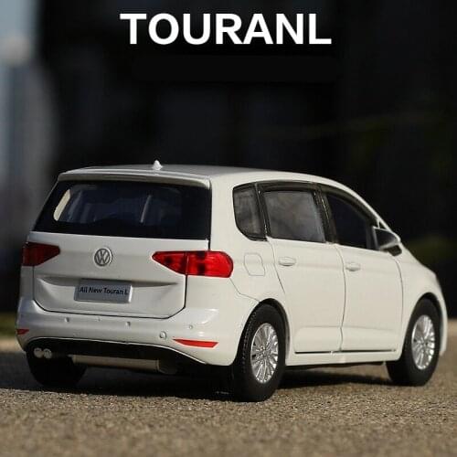 1/32 Volkswagens Touran MPV Alloy Car Model Diecasts & Toy Vehicles Simulation Car Model Sound Light Collectible Childrens Gifts