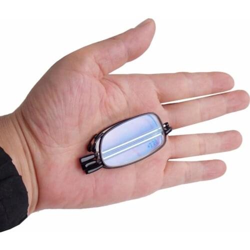 Sighttoo Fashion Foldable Reading Glasses For Women Eyewear Hyperopia Mini Portable Metal Folding Reading Eyeglasses For Men+3.5