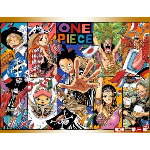 Hot Japan Anime one piece Art Film Print Silk Poster Home Wall Decor 24x36inch