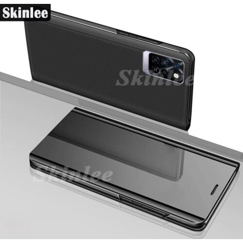 Skinlee For Infinix Note 10 Pro Case Stand Holder Flip Mirror Phone Case For Infinix Note10 Pro Shockproof Phone Cover