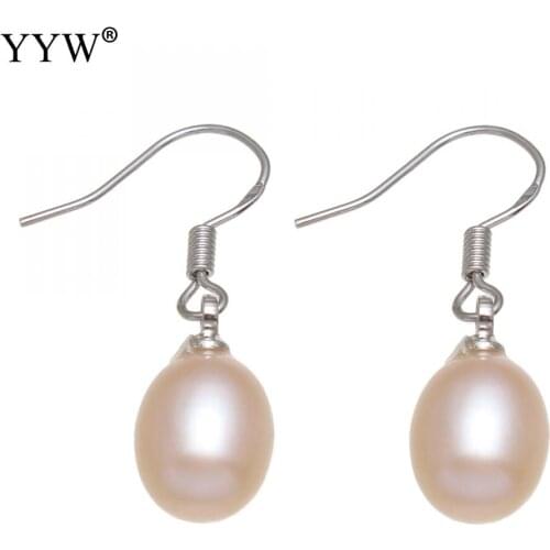 Sale freshwater pearl drop earring with brass for woman for holiday party elegant earring wedding banquet female gifts jewellery
