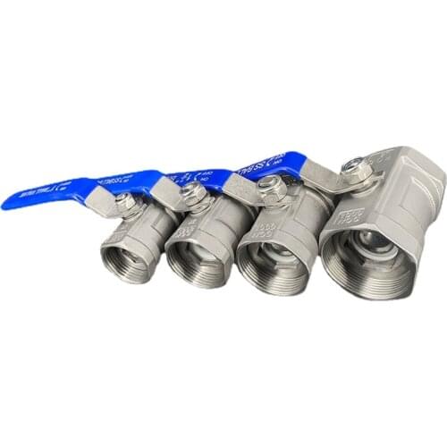 304 stainless steel ball valve, one piece 1pc internal thread 2 / 3 / 4, DN 15 internal thread water gas on-off valve