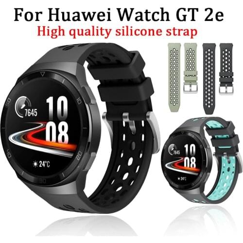 For HUAWEI Watch GT 2e Smart Watch Strap Replacement Wristband 22mm Soft Silicone Bracelet For huawei gt 2e Smart Accessories