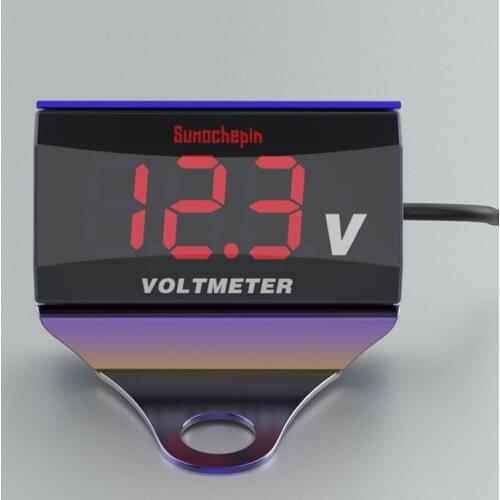 LED Digital Voltmeter Car Motorcycle Electric Vehicle Modified Accessory DC10-150V Digital Volt Meter Gauge