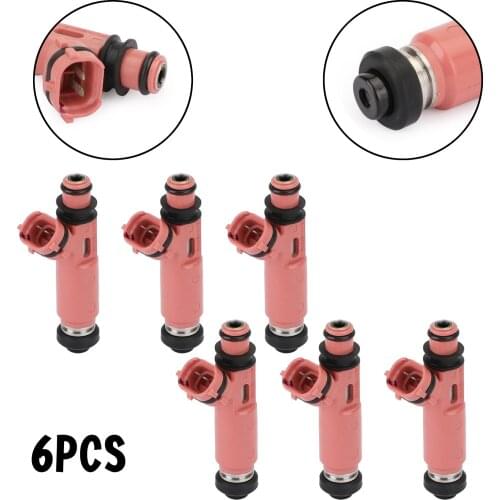 6Pcs Fuel Injectors 195500-4140 Fit For Mitsubishi Pajero Sport 6G72 3.0