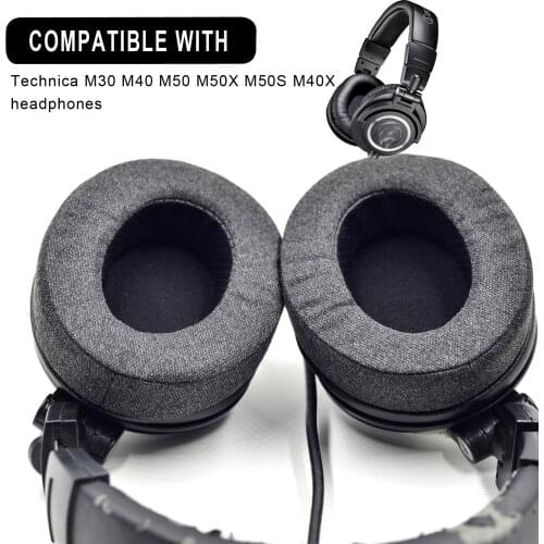 New Upgrade Potein Leather and Memory Foam Ear pads cushion Earpads for Audio technica M50 M50S M50X M40 M40S M40X headphones