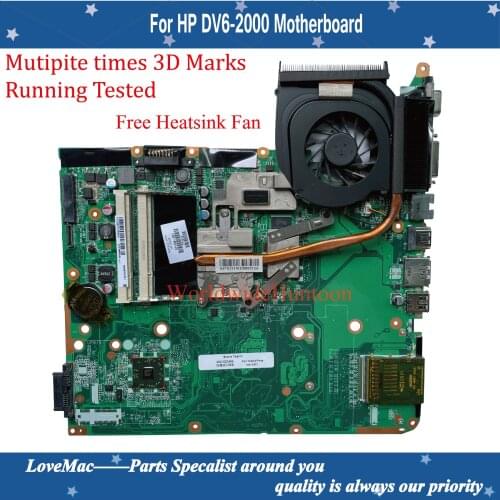 High quality 571186-001 For HP Pavilion DV6-2000 motherboard Dv6-2000 mainboard DA0UT1MB6E1 100% tested