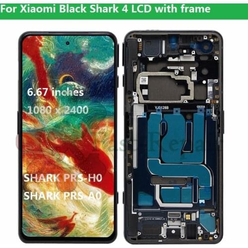 6.67 Original For Xiaomi Black Shark 4 Shark PRS-H0/A0 LCD Display Screen+Touch Screen Digitizer For BlackShark 4 Pro 4Pro LCD
