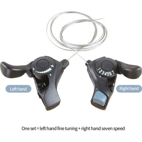 1 Pair Trigger shifter TX30-7 Bicycle Derailleur Trigger shifter 7 Gears 21 Speed For Mountain Bike Cycling Dorp Shipping