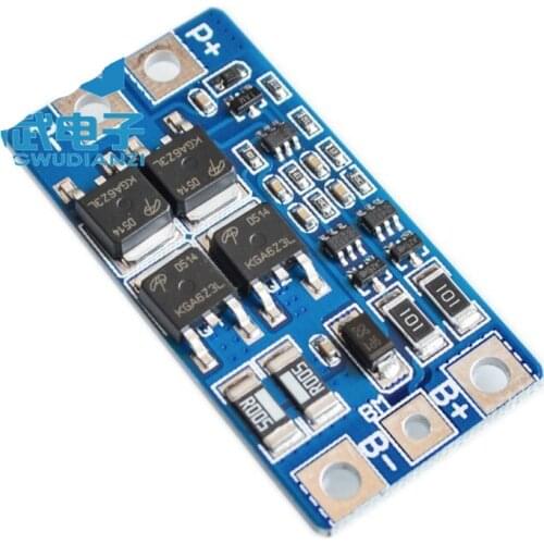 1PCS 2S 10A 7.4V 18650 lithium battery protection board 8.4V balanced function/overcharged protection