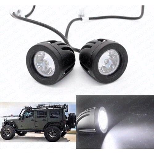 2pcs 10W LED Work Light 12V Car Auto SUV ATV 4WD AWD 4X4 Offroad Driving Fog Lamp Round Motorcycle Truck Bike Headlight Worklig