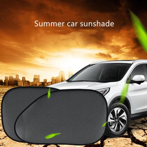 2pcs Car Sun Shade UV Protection Curtain Car Window Sunshade Sun Shades Rear Window Sunshades Cover Mesh Visor Shield Interior