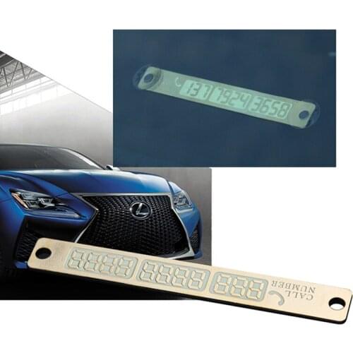 2020 new parking card luminous phone number card for Toyota Camry Corolla RAV4 Yaris Highlander/Land Cruiser/PRADO Vios Vitz
