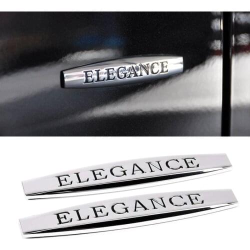 3D Metal Elegance Emblem Logo For Mercedes Benz AMG W211 W204 GLA GLK W210 W203 W204 W221 CLA Fender Trunk Sticker Accessories