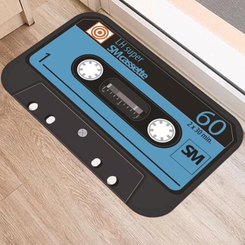 40*60cm Floor Mat Music Tape Anti-slip Door mat Vacuuming Kitchen bedroon bath Floor mats Practical Home Entrance Rug for Home
