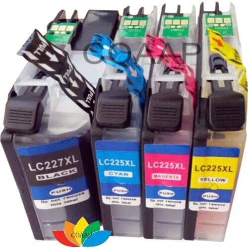 4x New LC-227 XL Black & LC-225 C / M / Y Compatible ink cartridge for DCP-J4120DW MFC-J4420DW MFC-J5320DW MFC-J4625DW