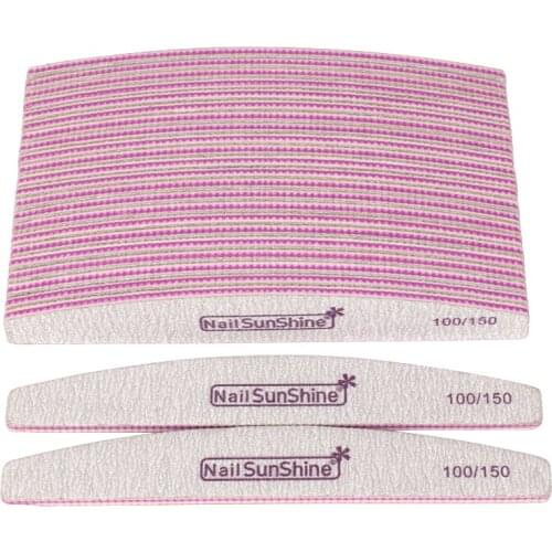 50pcs 100/150 Nail Files Block Buffer Pedicure Professional Nail Files Manicure Gel Polisher Nail Polish Files Tools Set