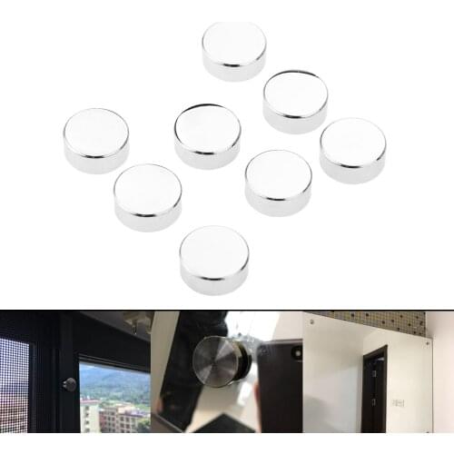 8pcs Decorative Table Mirror Screw Cap Nails Advertising Mirror Nail Silver 12mm Fasteners & Hooks Furniture Hardware