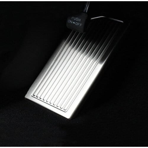 Stainless Steel Car Interior Left Foot Rest Pedal Cover Trim Bezel Sticker Styling For Kia Sportage QL 2016 2017 2018 Molidng