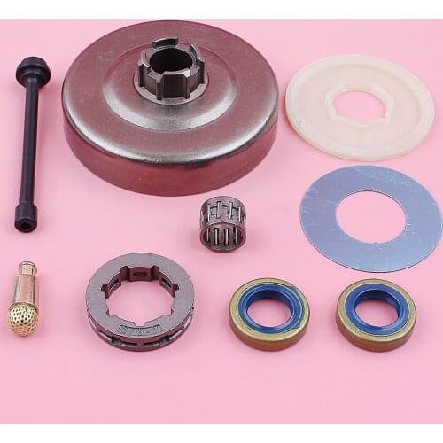 Clutch Drum 3/8 7 Teeth Sprocket Rim For Husqvarna 272 268 266 66 61 Oil Seal Filter Line Washer Chainsaw Replace Spare Part