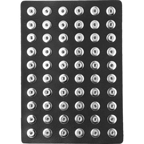 Pu Leather Display Doard Component Fit 18mm Snap Button For Bracelet Necklace Interchangeable Jewelry Women Accessorie Findings